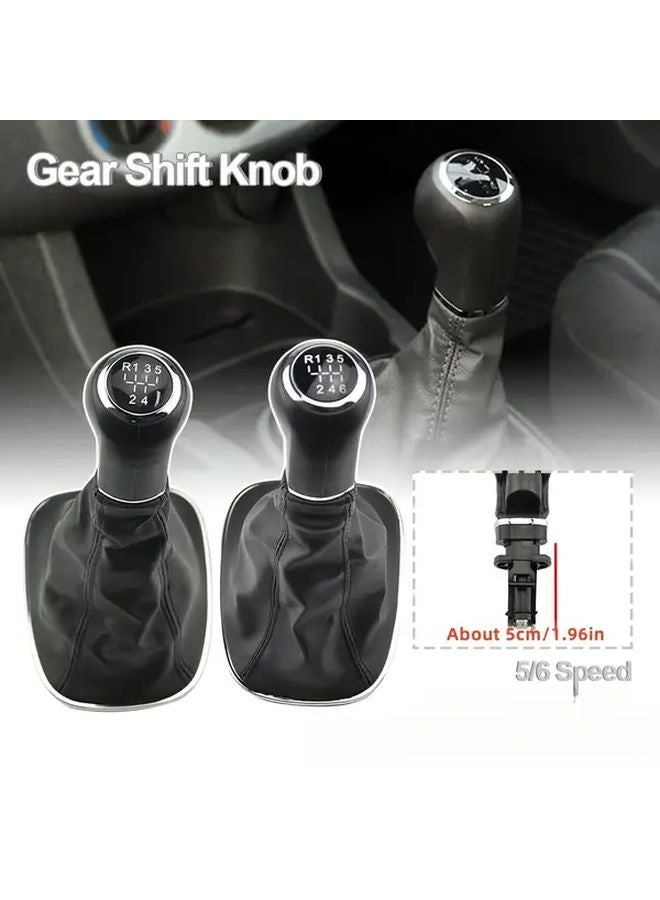 6 Speed Car Gear Shift Knob Leg Protector Dust Cover For Opel Corsa D 2006 2014 - Image 4